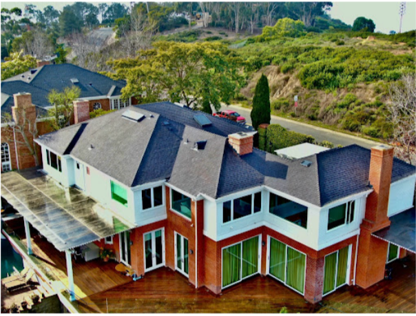 Brick estate roof replacement